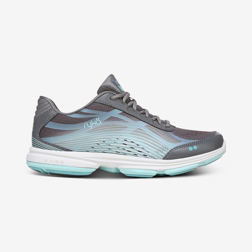 Ryka Gray and Light Blue Athletic Shoes
